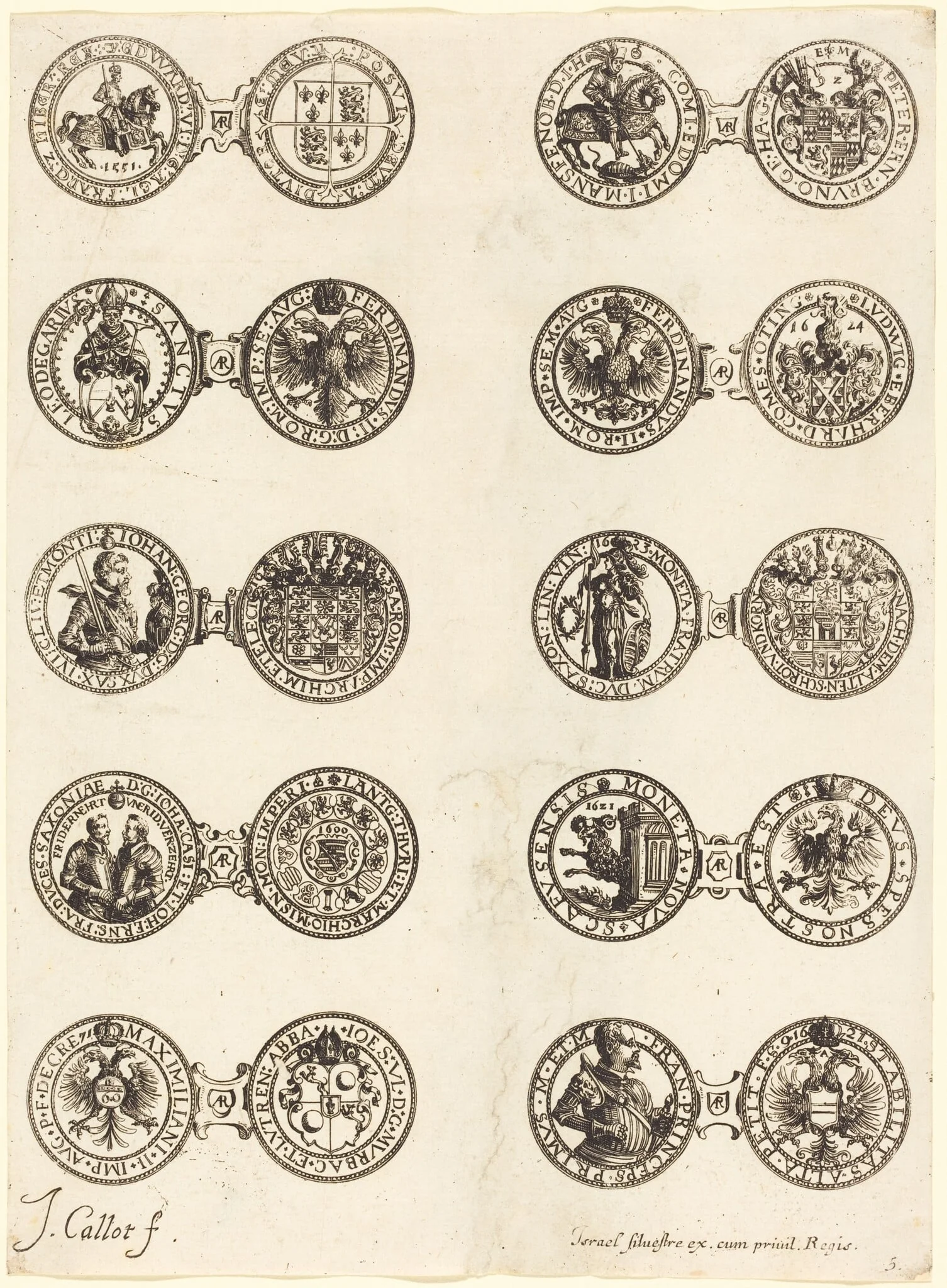 Coins [plate 5], detail