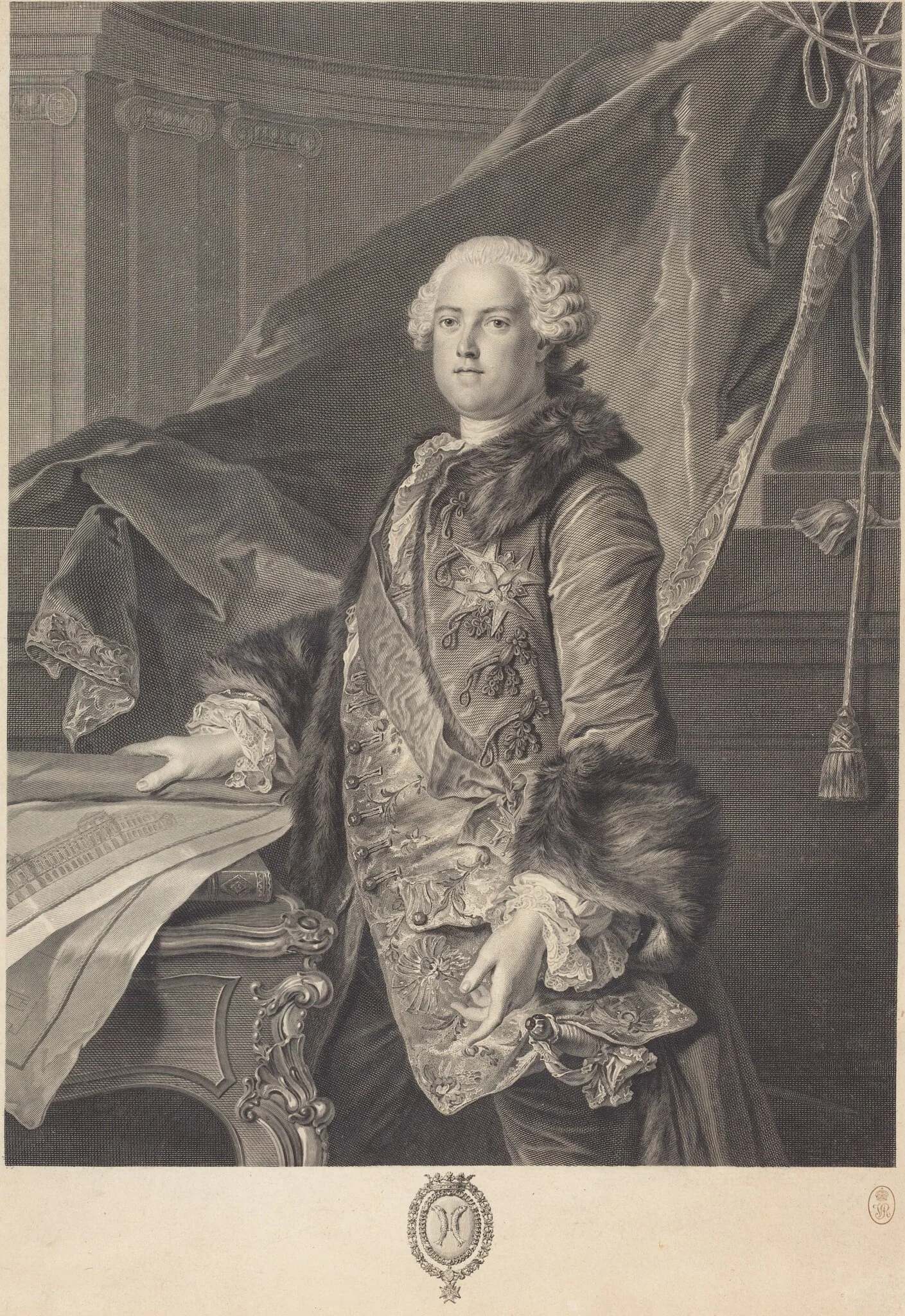 Marquis de Marigny, detail