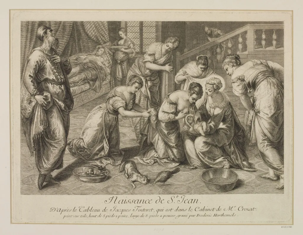 Birth of St. John the Baptist, by Frédéric Hortemels, 1750