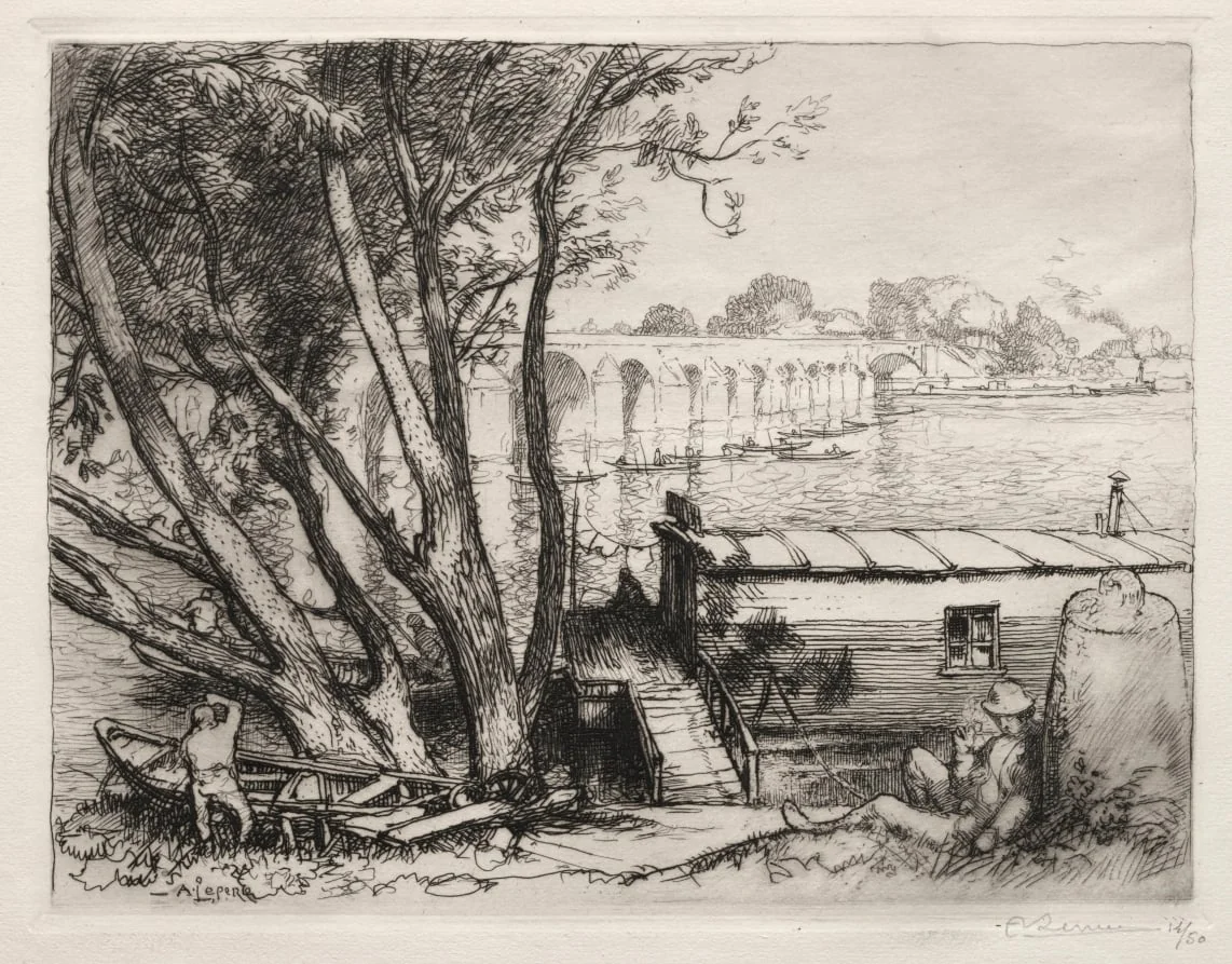 Le Pont de Poissy, detail
