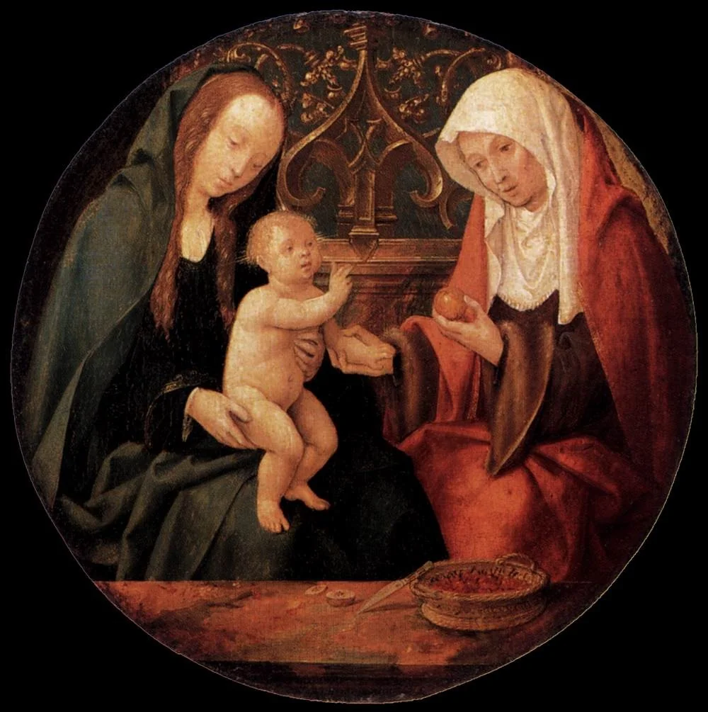 Die Heilige Anna Selbdritt, detail