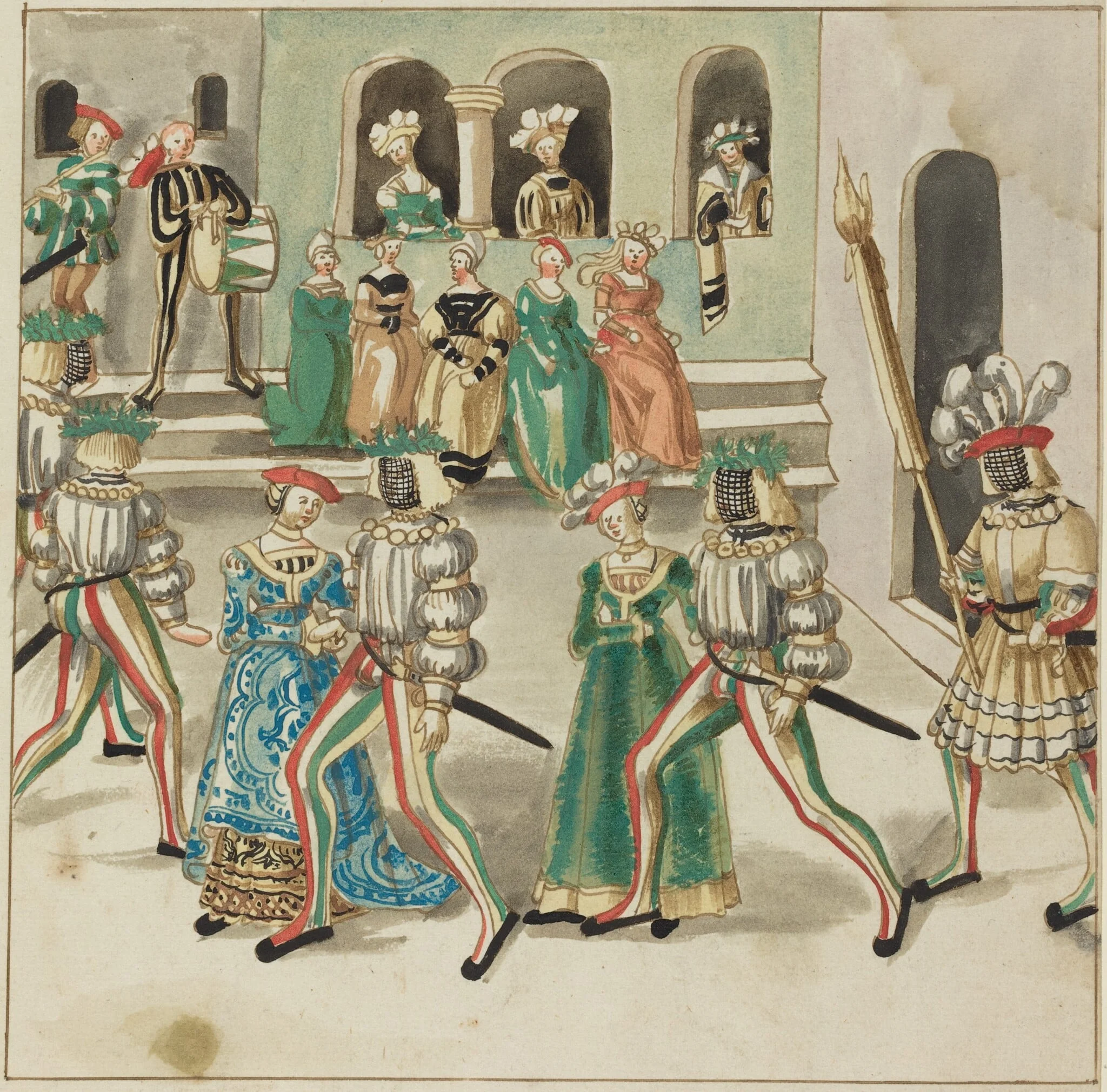 Masquerade, detail