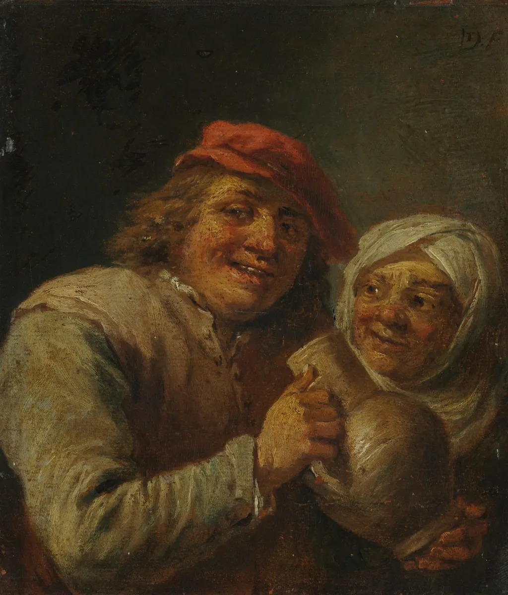 Old Man and Woman, by David Teniers the Younger, unspecified