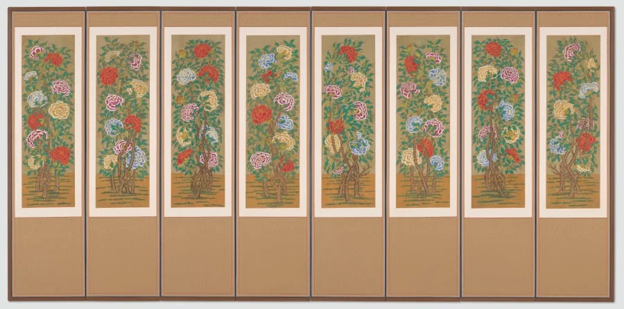Peonies, detail