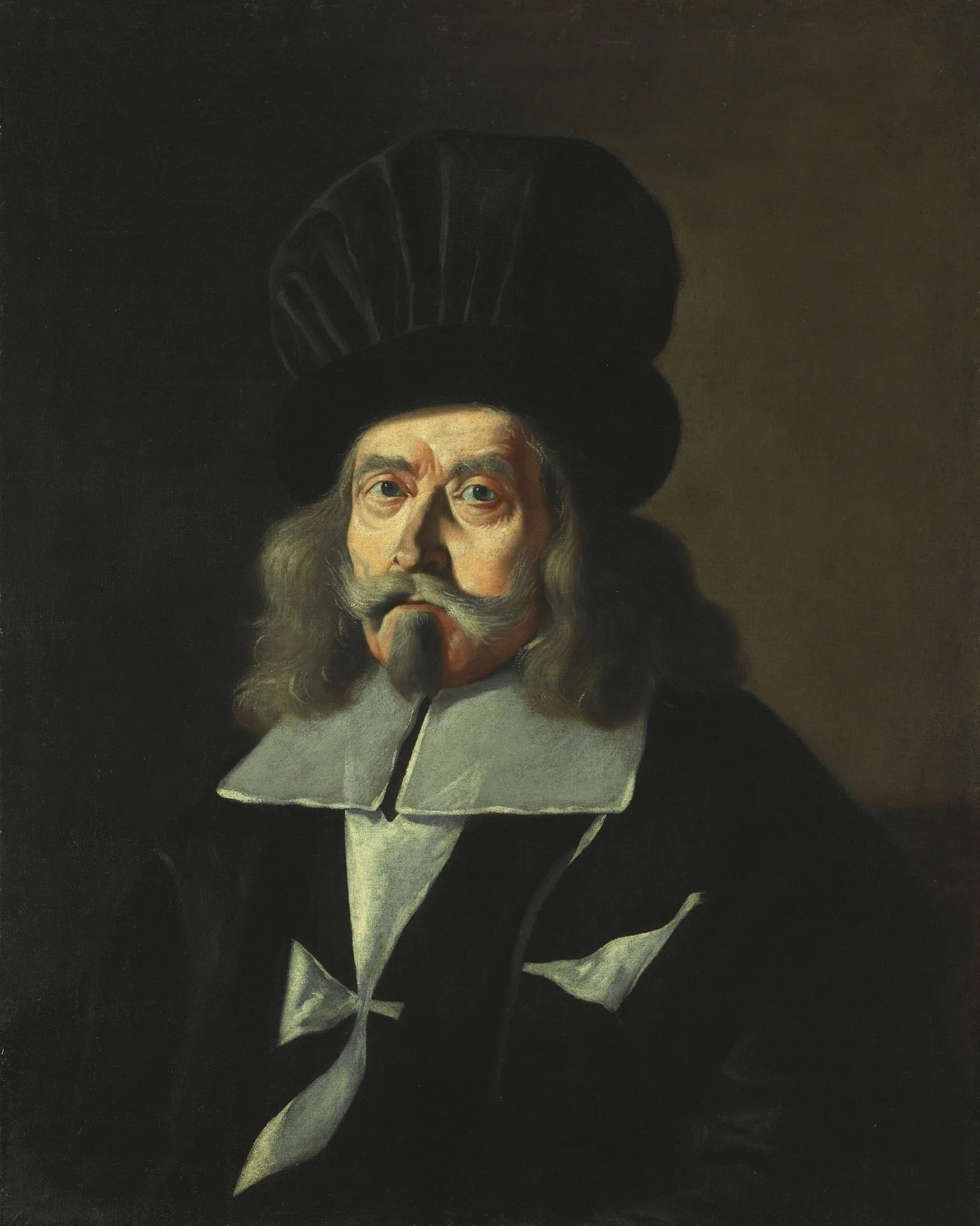 Portrait of a Grand Master of the Knights of Malta, Martin de Redin, detail