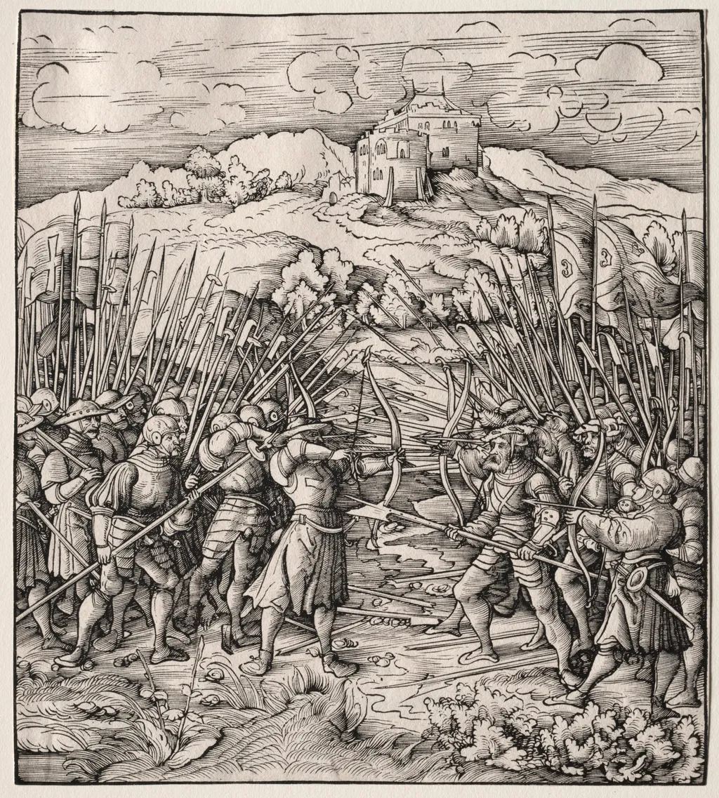 The Battle Against the Blue Company, by Leonhard Beck, 1515