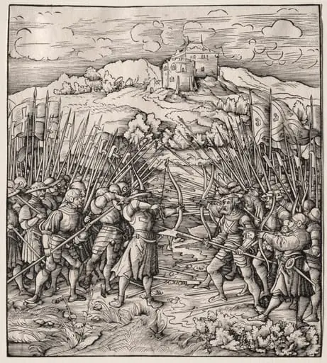 The Battle Against the Blue Company, by Leonhard Beck, 1515