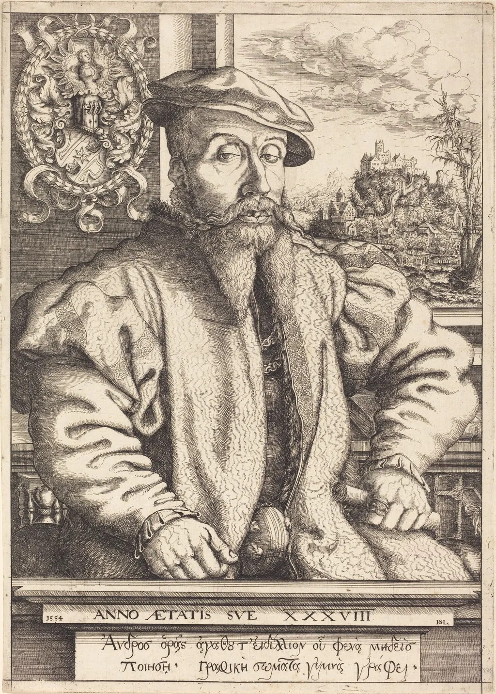 Georg Roggenbach, by Hanns Lautensack, ink, 1554