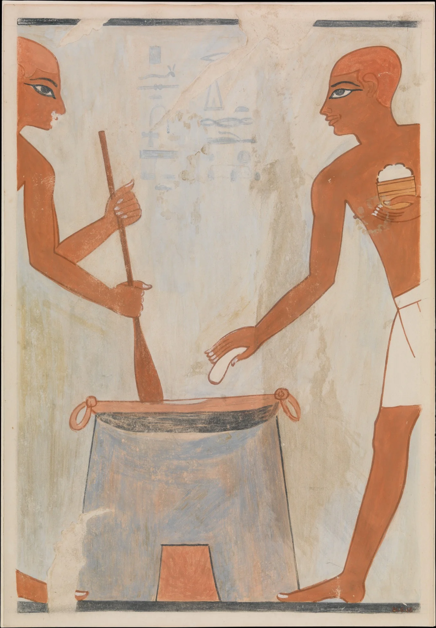 Cooking Cakes with Fat, Tomb of Rekhmire, detail