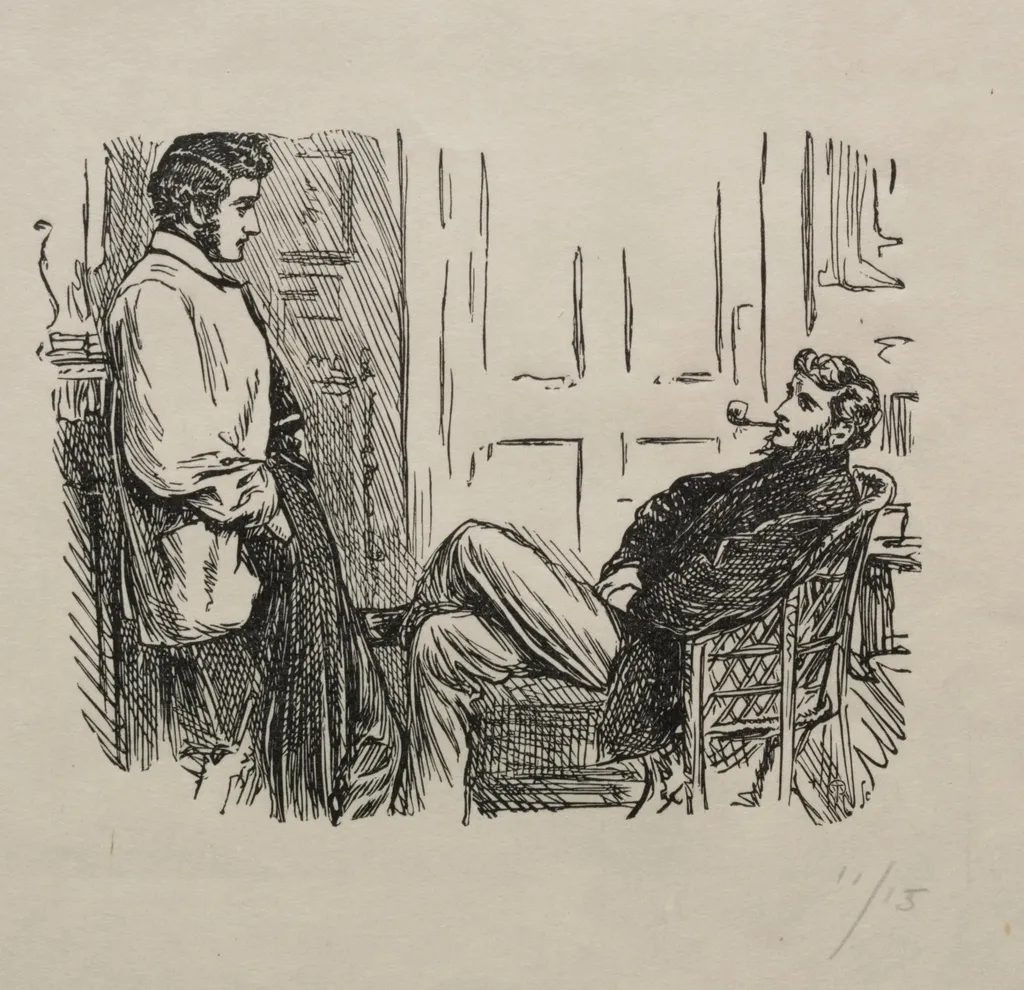 The Queen of Diamonds - How She Was Won and Lost, by George Louis Palmella Busson Du Maurier, 1866