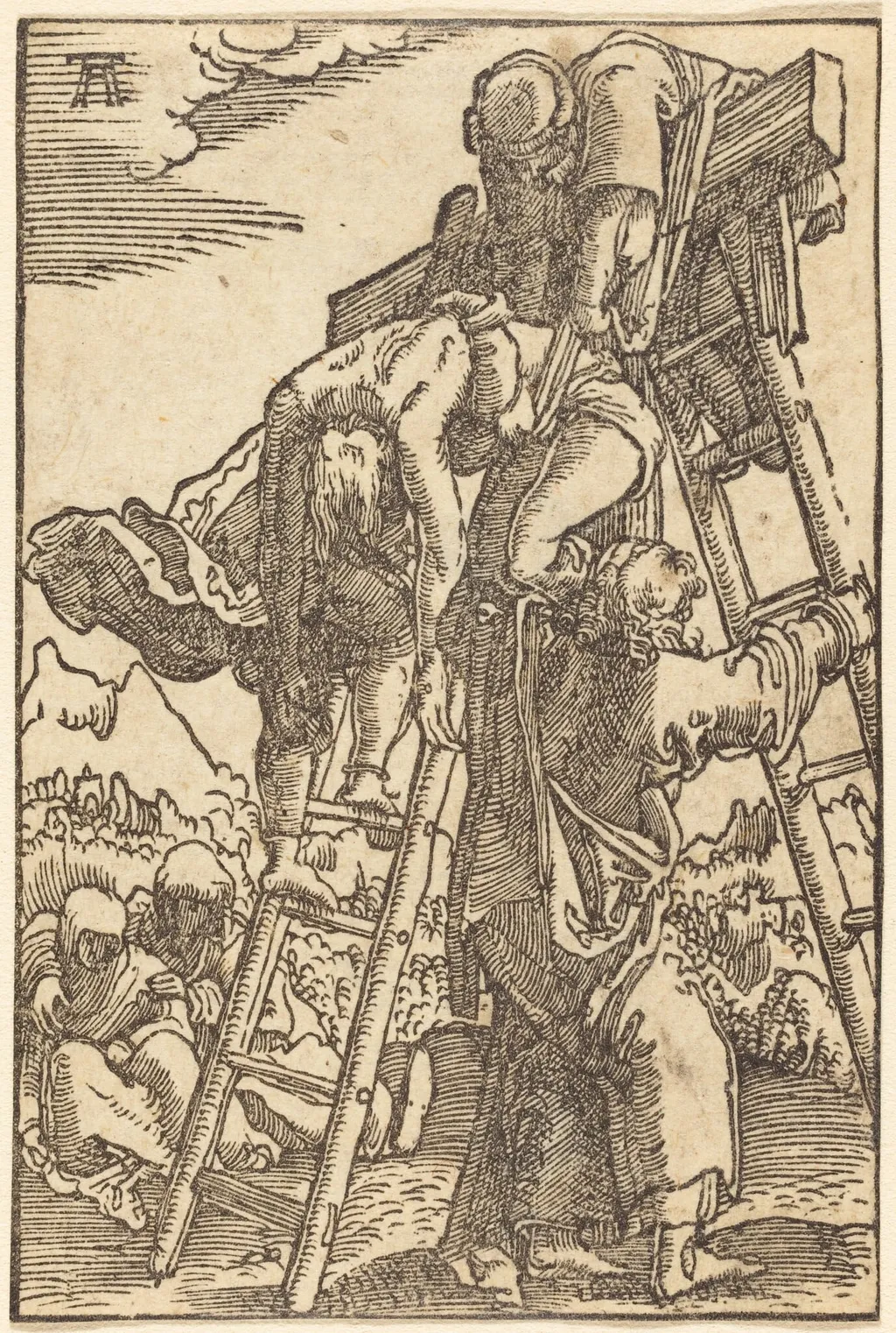 The Descent from the Cross, by Albrecht Altdorfer, ink, 1513
