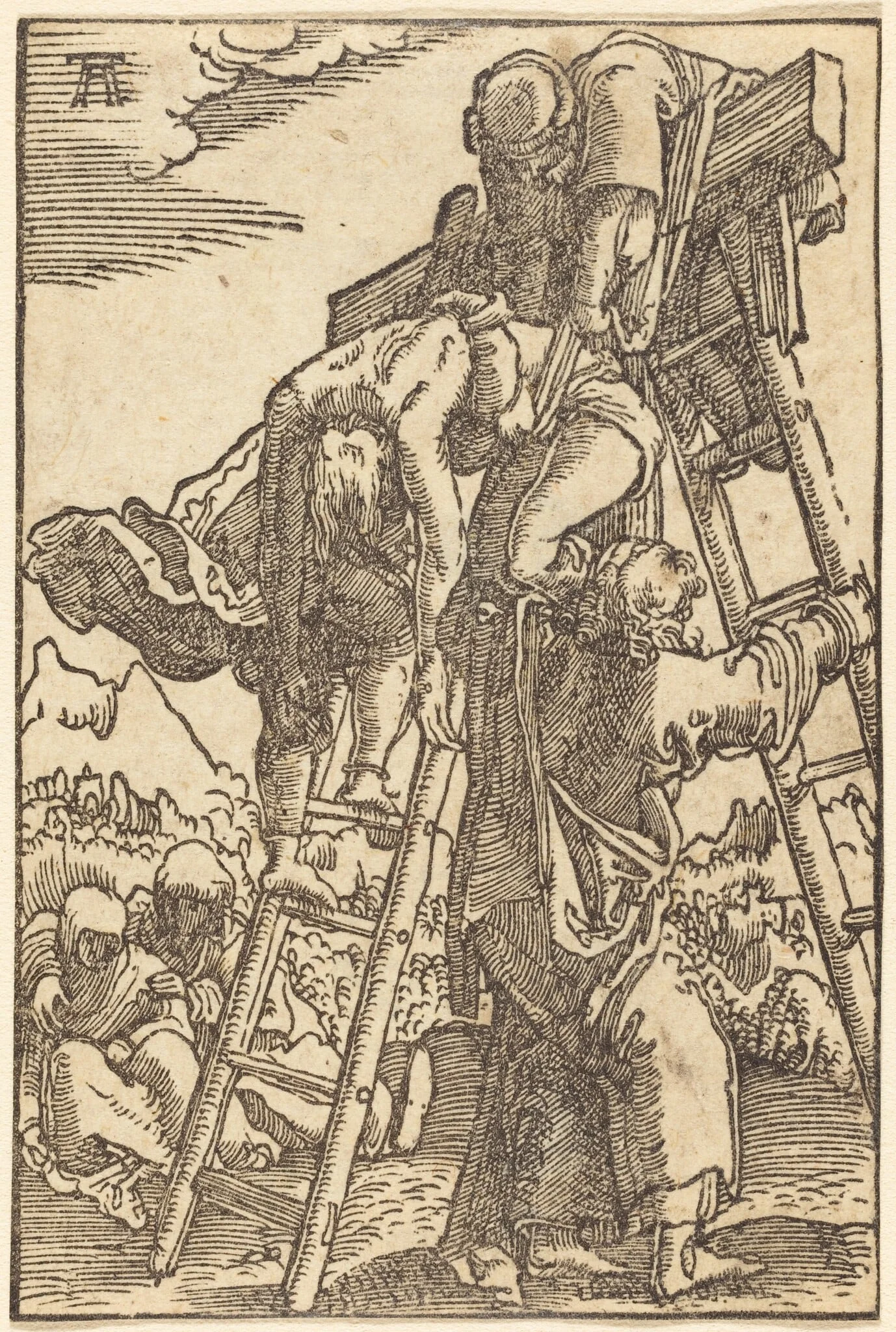 The Descent from the Cross, detail