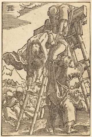 The Descent from the Cross, by Albrecht Altdorfer, ink, 1513