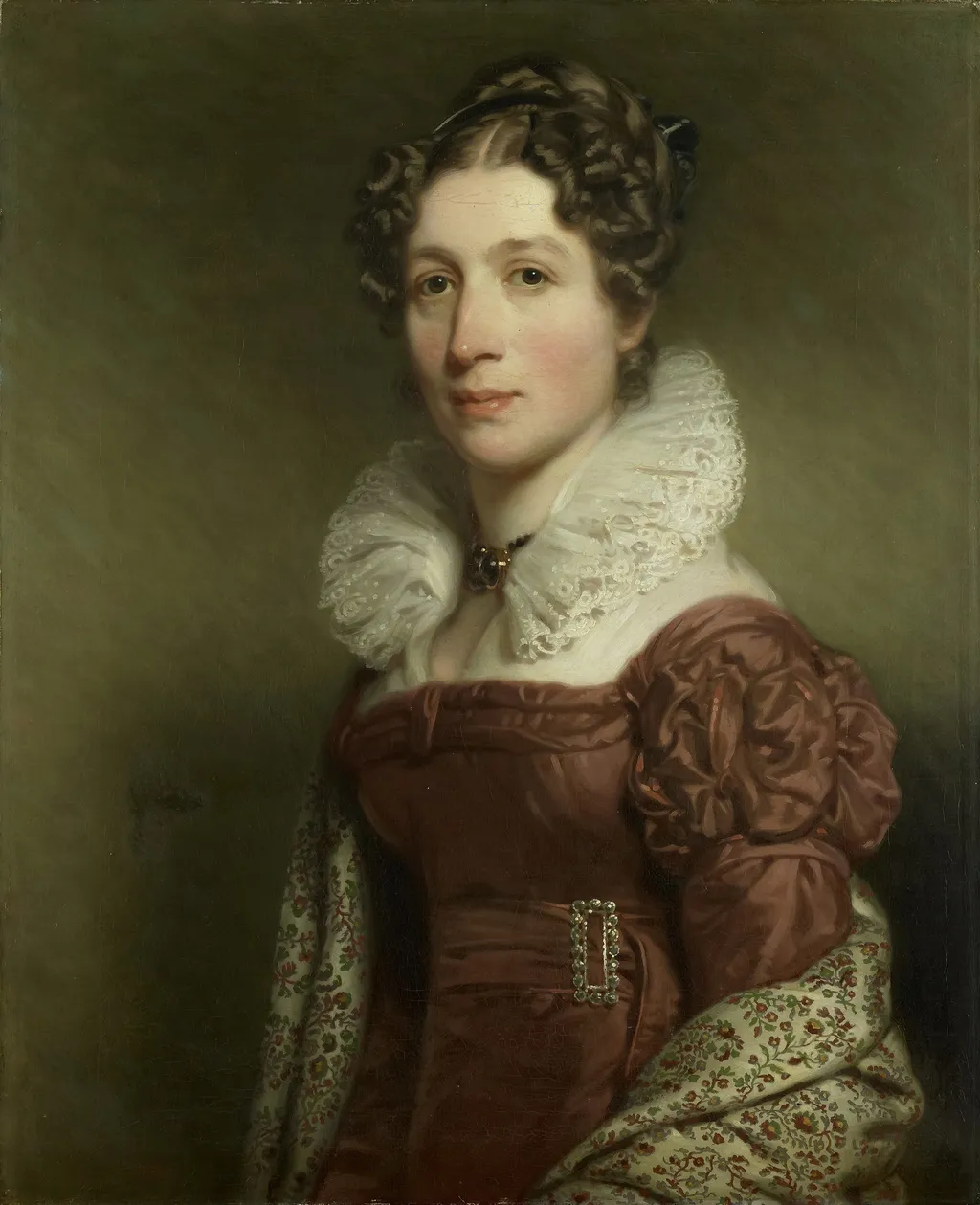 Portrait of Jacoba Vetter, Wife of Pieter Meijer Warnars, Bookseller in Amsterdam, by Charles Howard Hodges, oil, 1823