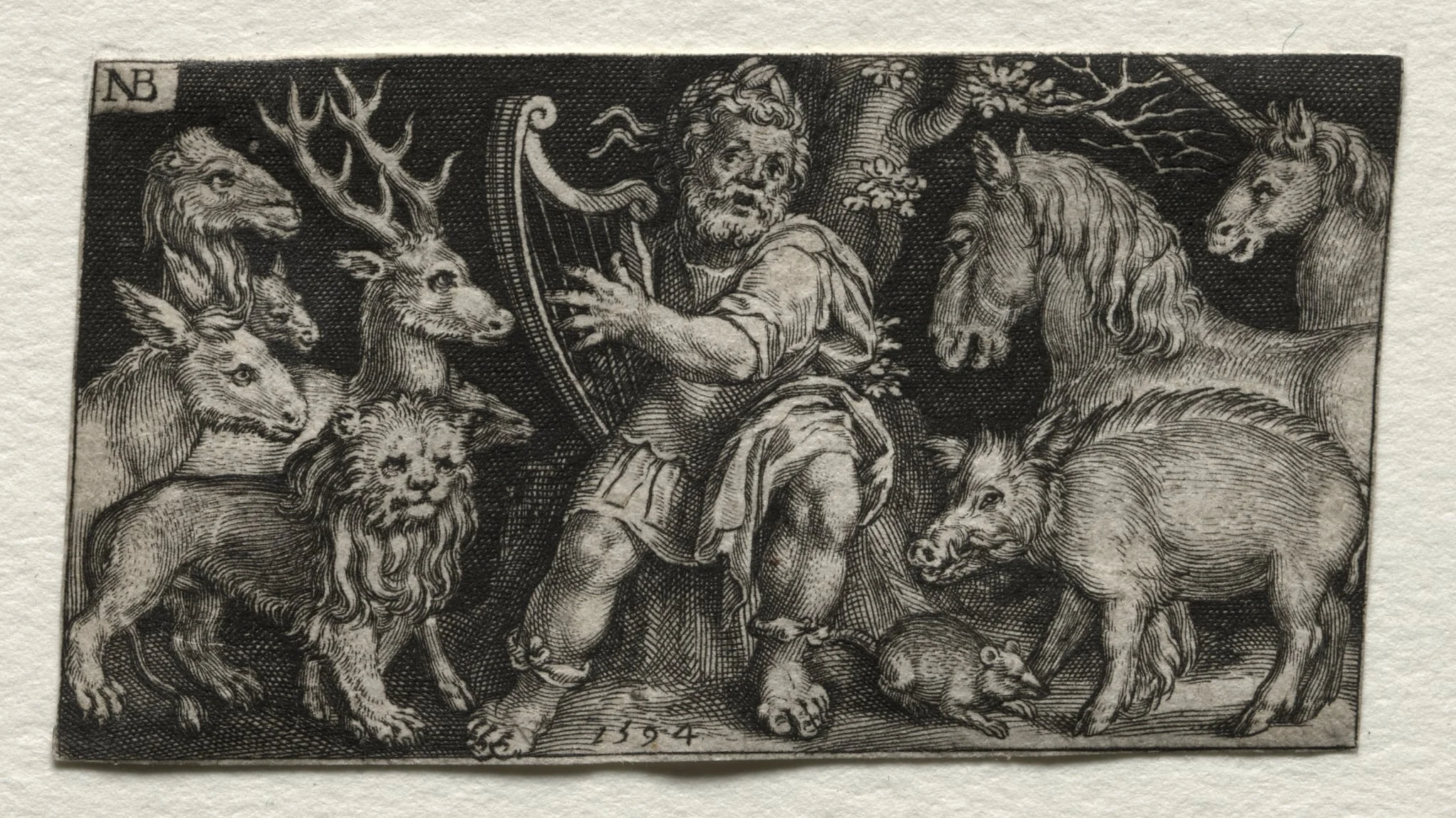 Orpheus Charming the Animals, detail