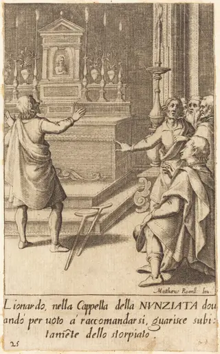 Lionardo, by Jacques Callot, ink, 1619