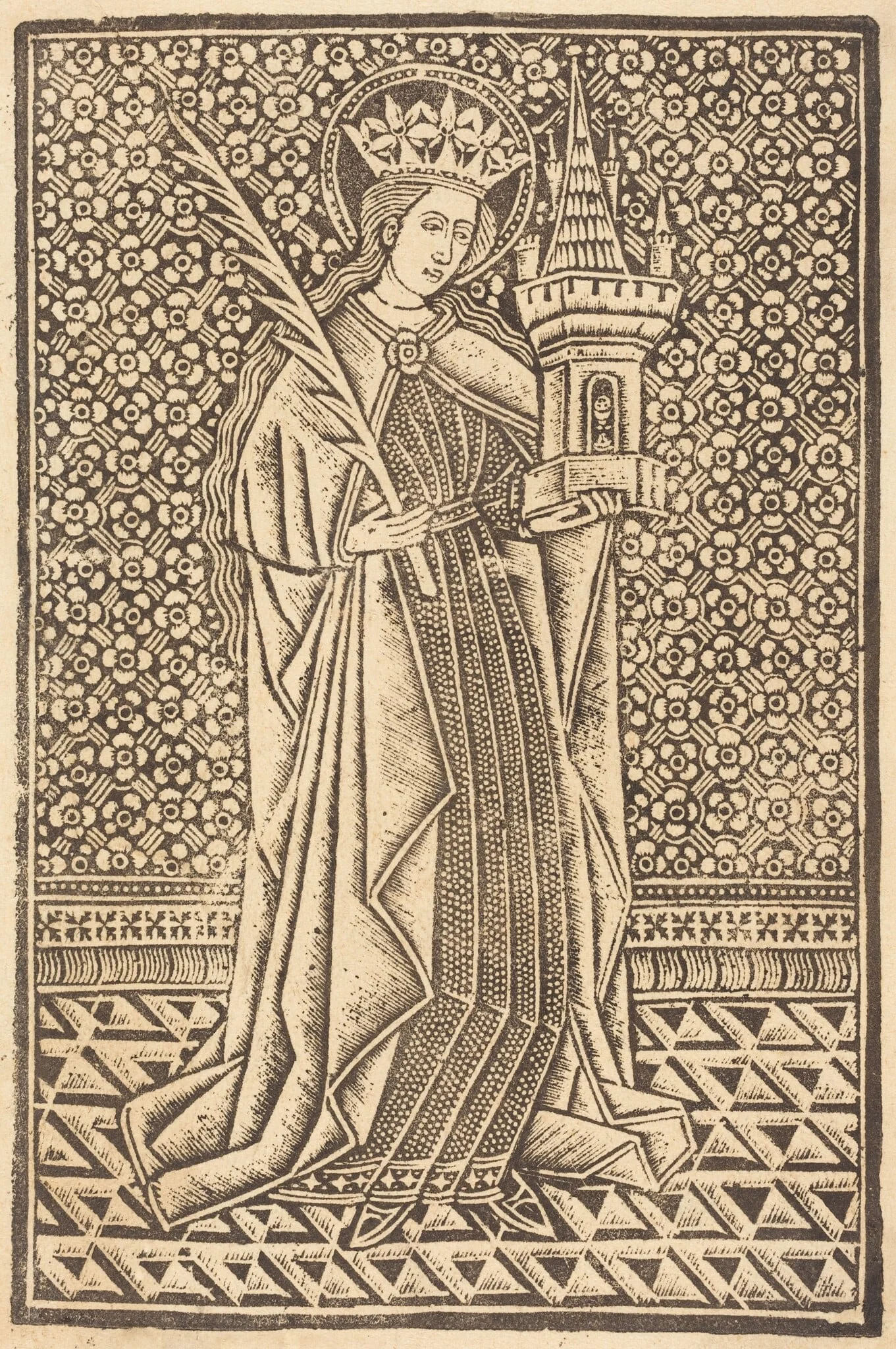 Saint Barbara, detail