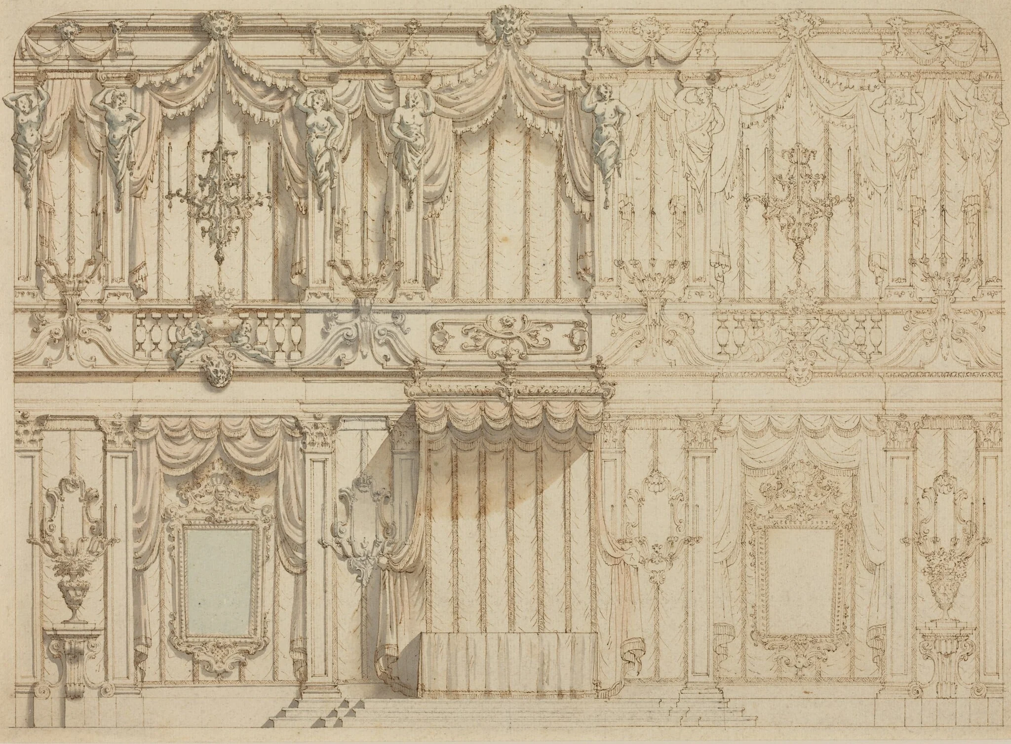 Design for a State Bedroom, detail
