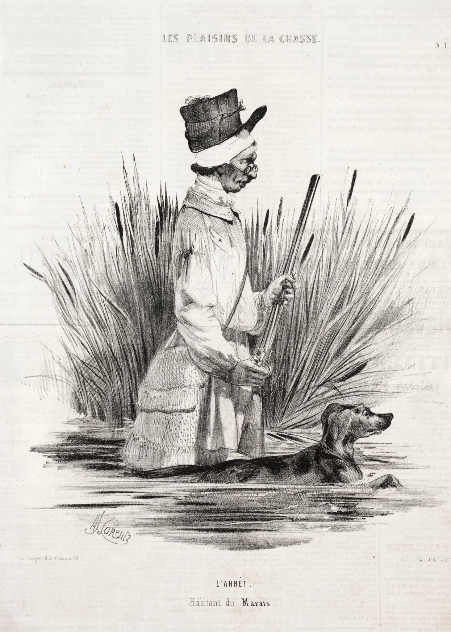 Les Plaisirs de la chasse: L'Arrêt, detail