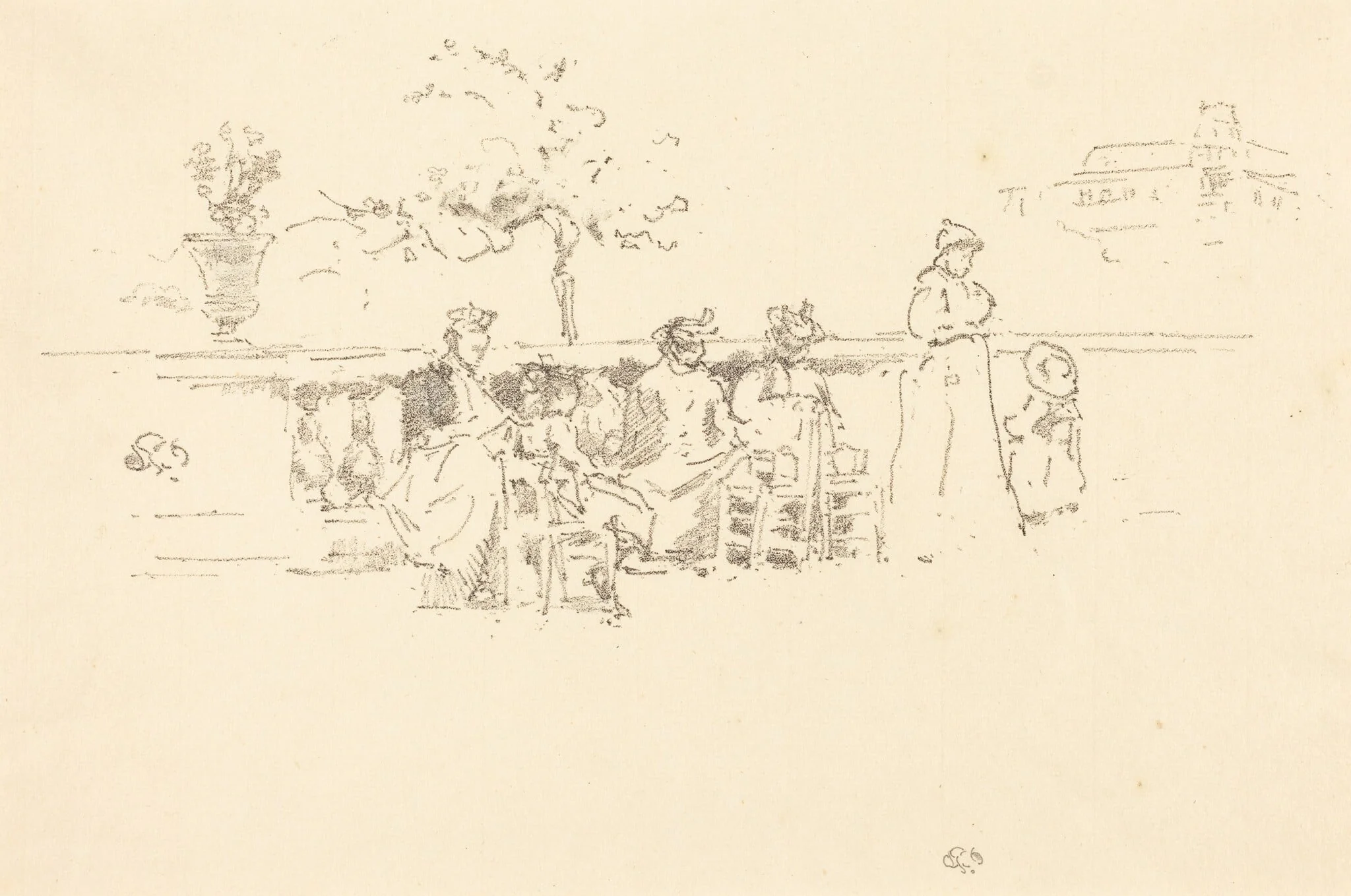 The Terrace, Luxembourg, detail