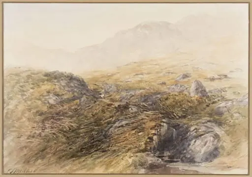 View Near Bettws-y-Coed, by Charles Stuart Millard, watercolor, 1862