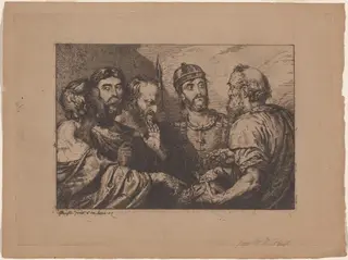 The Tribute Money, by George, Sir Hayter, ink, 1817