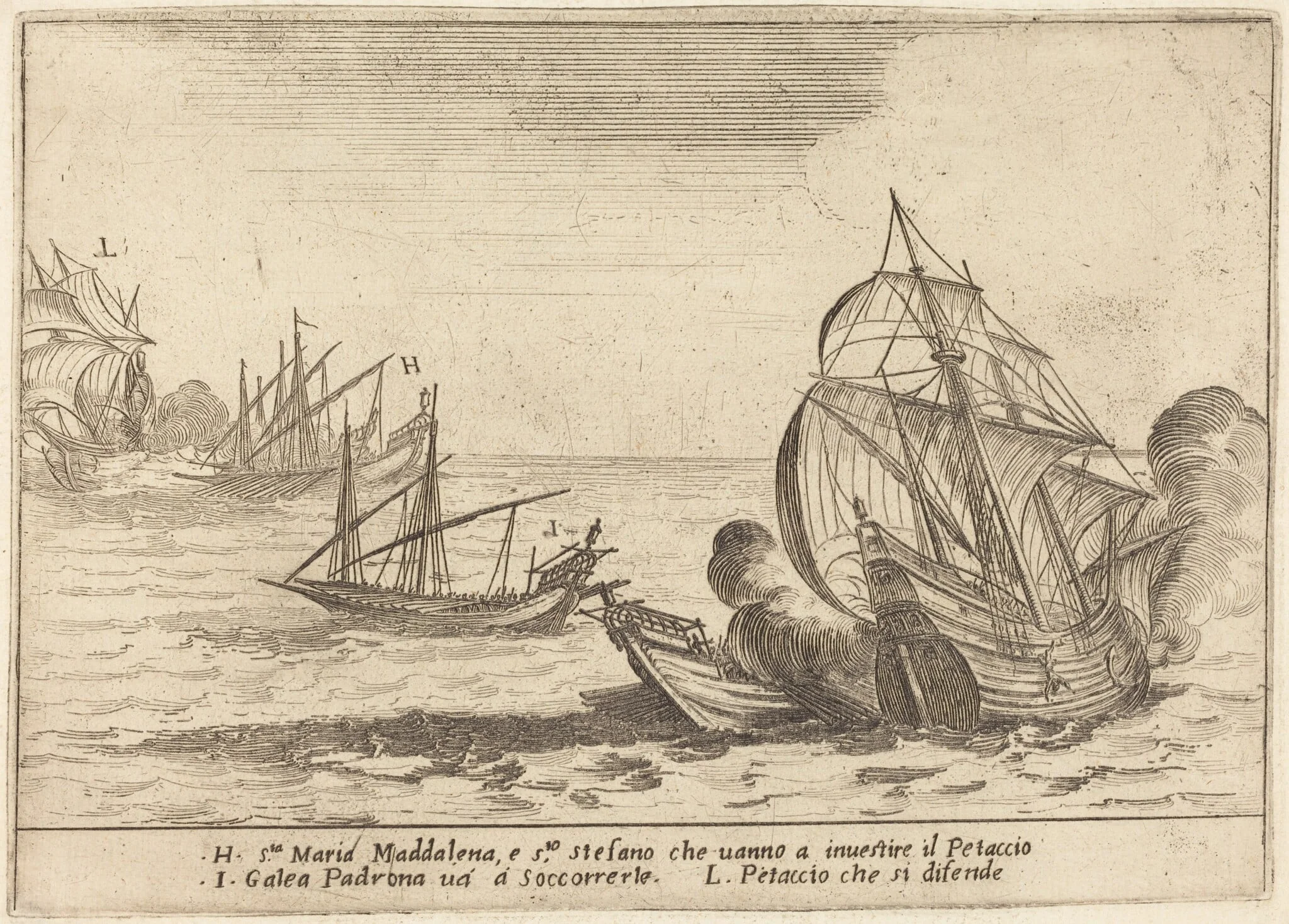 Boarding of the Petaccio, detail