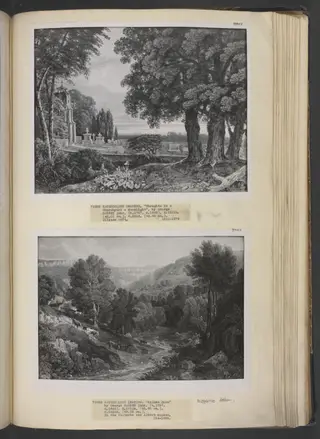 Malham Cove, by Barret, watercolor, 1790