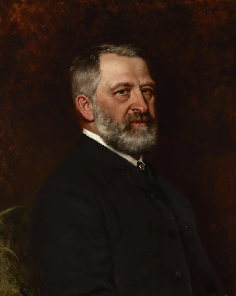 Portrait of Władysław Łuszczkiewicz, by Alfred Isidore Römer, oil, 1874