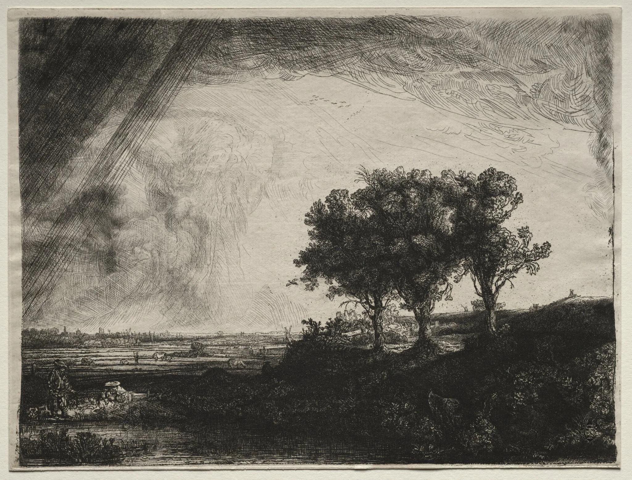The Three Trees, detail
