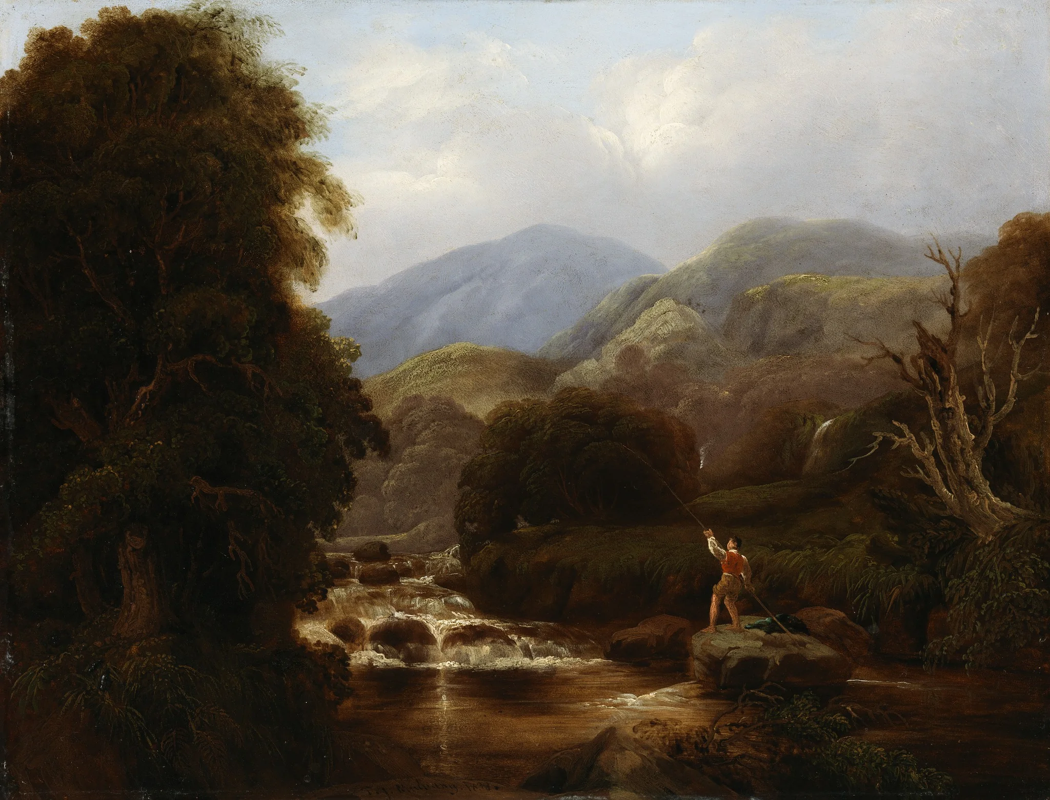The Mountain Rivulet, detail