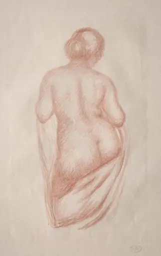 Woman Seen from the Back, by Aristide Maillol, 1920