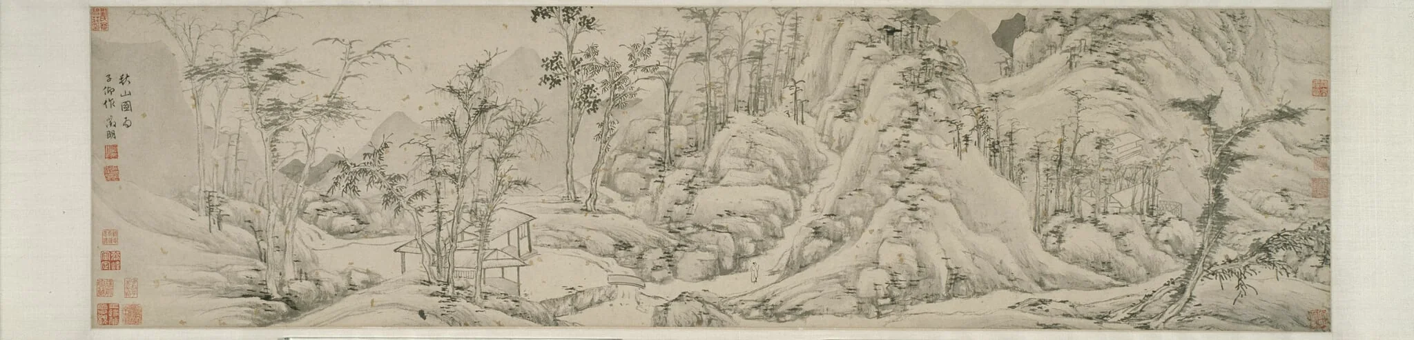 Autumn Mountains 秋山圖, detail
