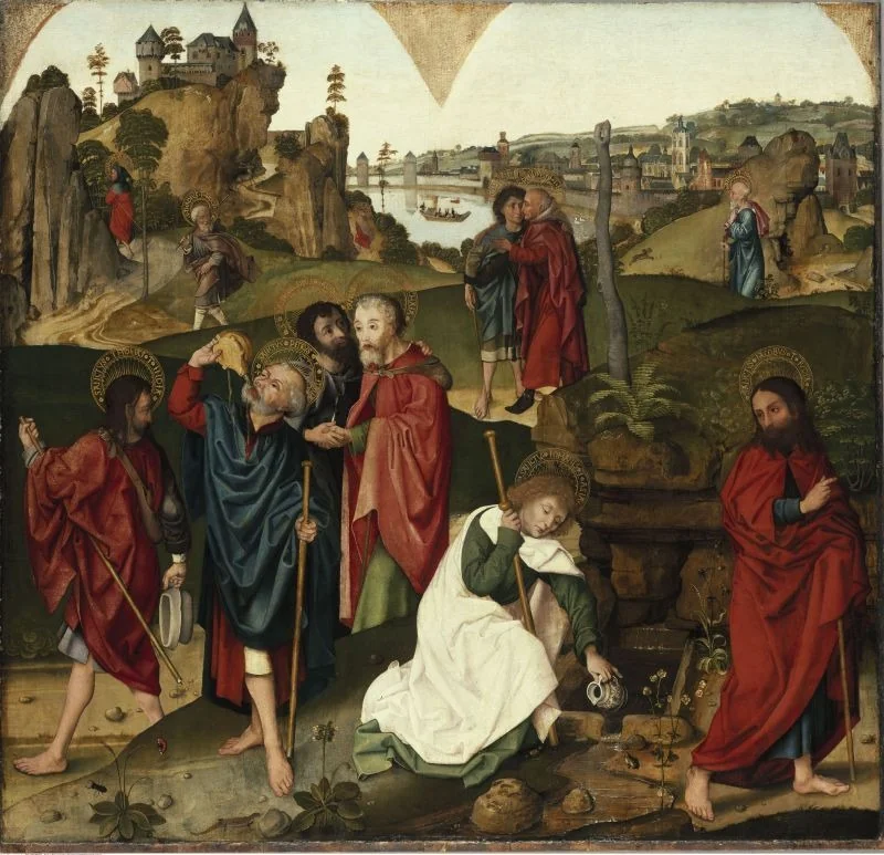 Apostelaltar: Apostelabschied, detail