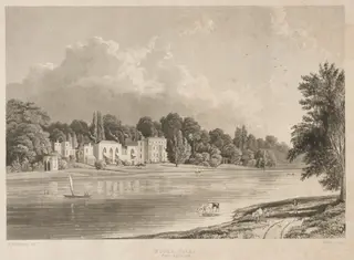 Pope's Villa, Twickenham, by Charles Bentley, 1828