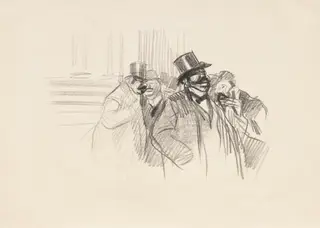 At the Stock Exchange, by Jean-Louis Forain, 1900