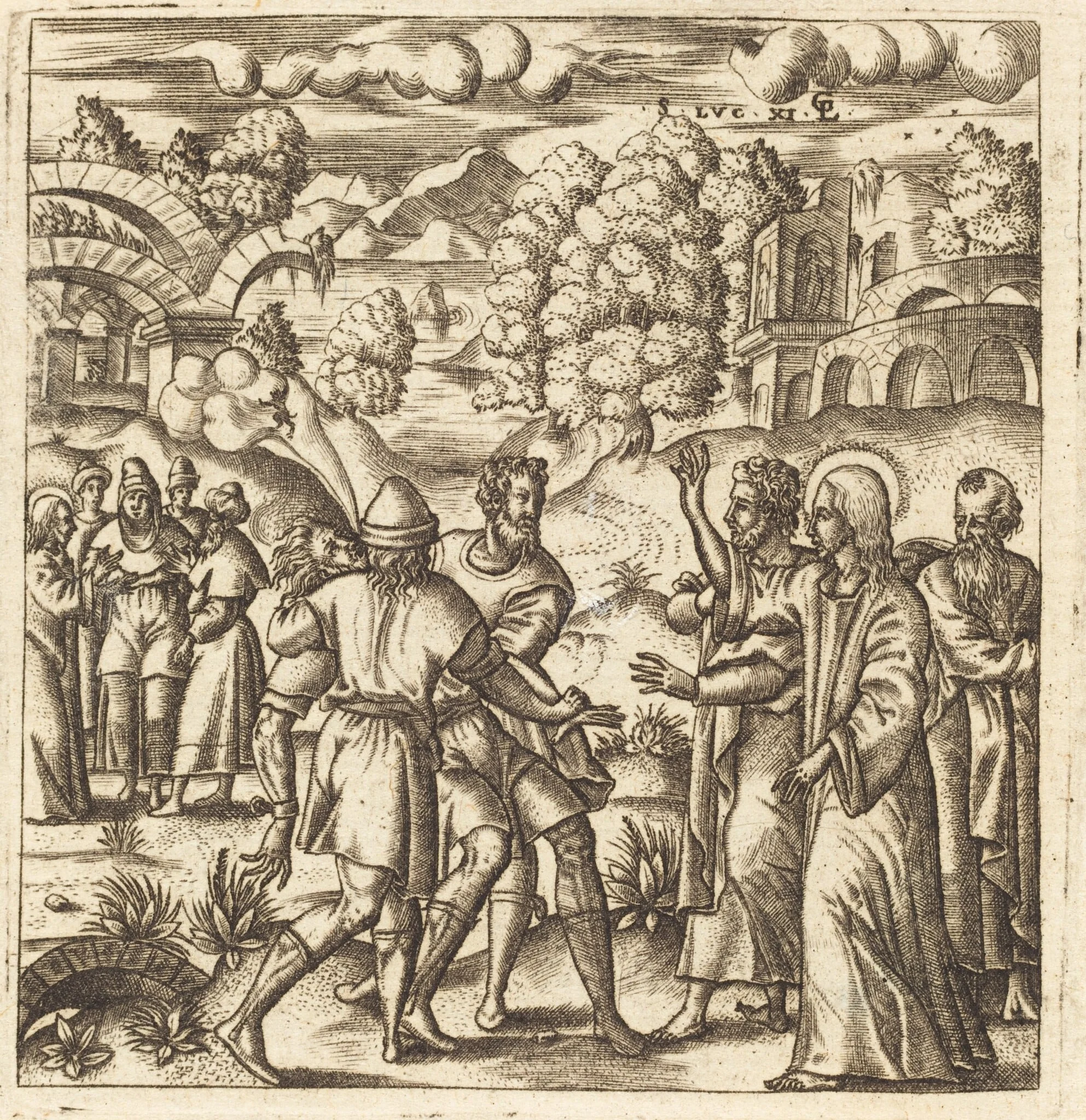 Christ Heals a Dumb Man, detail