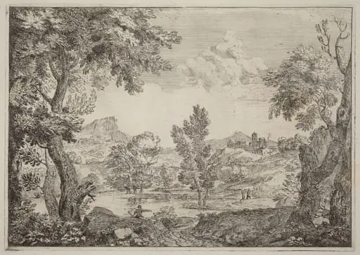 The Stream, by Crescenzio Onofri, ink, 1696