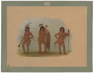 Three Zurumati Indians, by George Catlin, oil, 1862