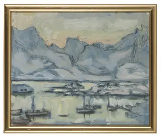 Boat with Net. Study from Lofoten, by Anna Boberg, unspecified, 1909