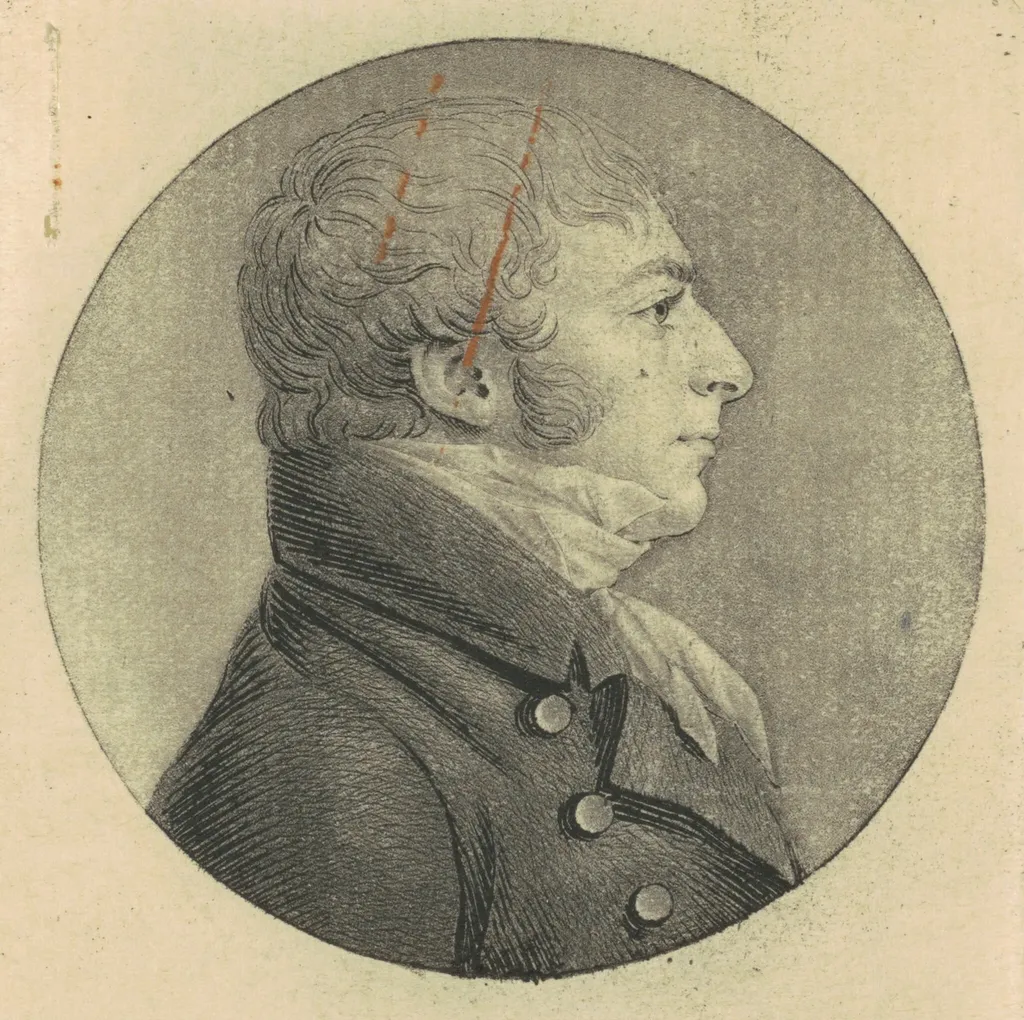 John Carlyle Herbert, by Charles B. J. Févret de Saint-Mémin, ink, 1807