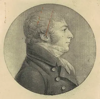 John Carlyle Herbert, by Charles B. J. Févret de Saint-Mémin, ink, 1807