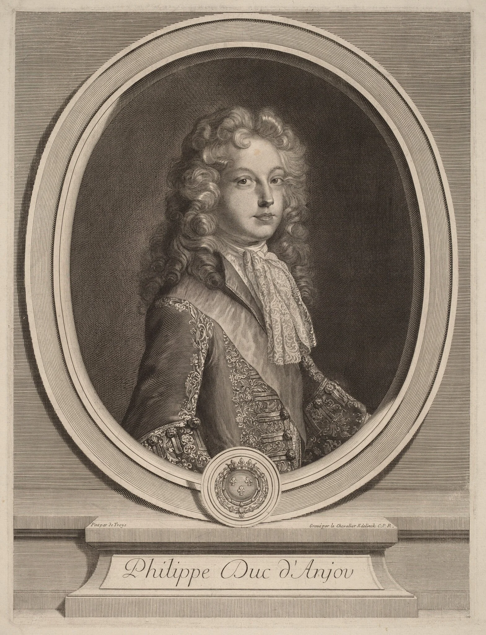 Philippe, Duke of Anjou, detail