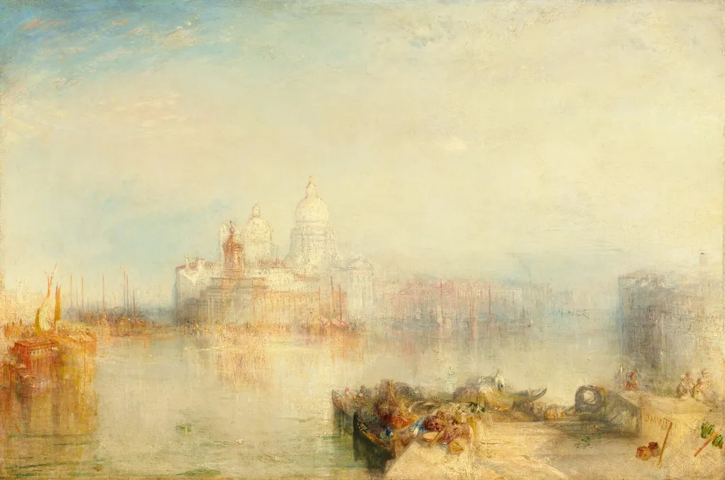 The Dogana and Santa Maria della Salute, Venice, by Joseph Mallord William Turner, oil, 1843
