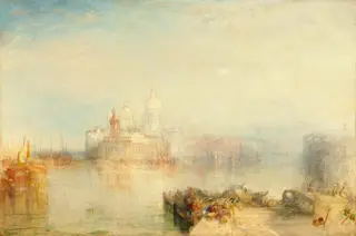The Dogana and Santa Maria della Salute, Venice, by Joseph Mallord William Turner, oil, 1843