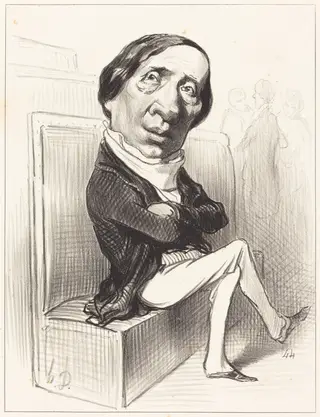 Charles Dupin, by Honoré Daumier, ink, 1849