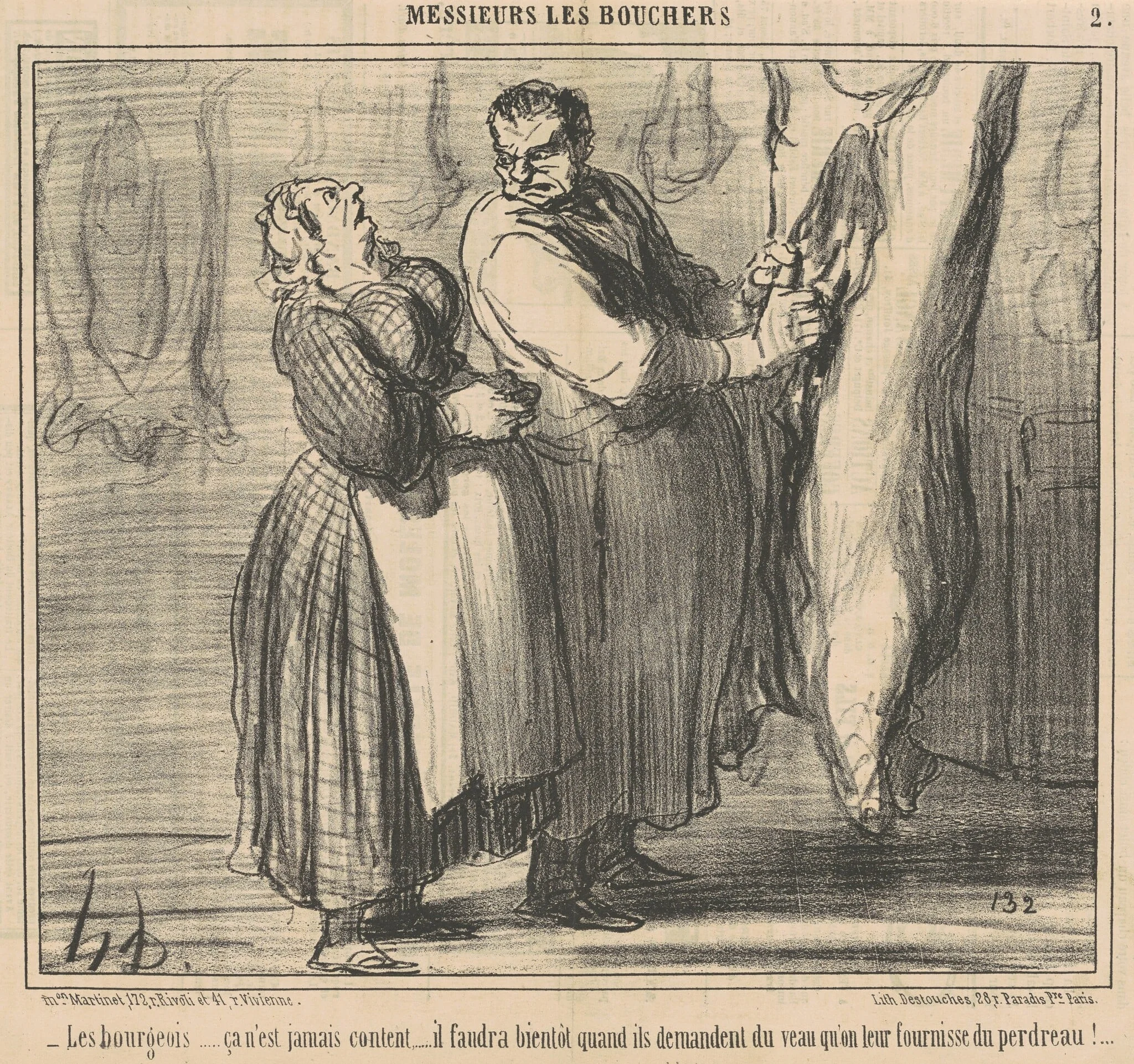 Les bourgeois ..., detail