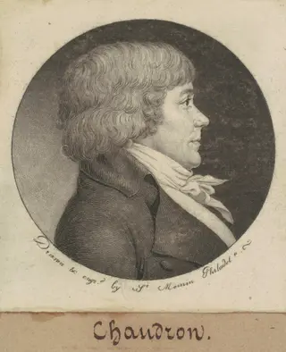 Chaudron, by Charles B. J. Févret de Saint-Mémin, ink, 1800