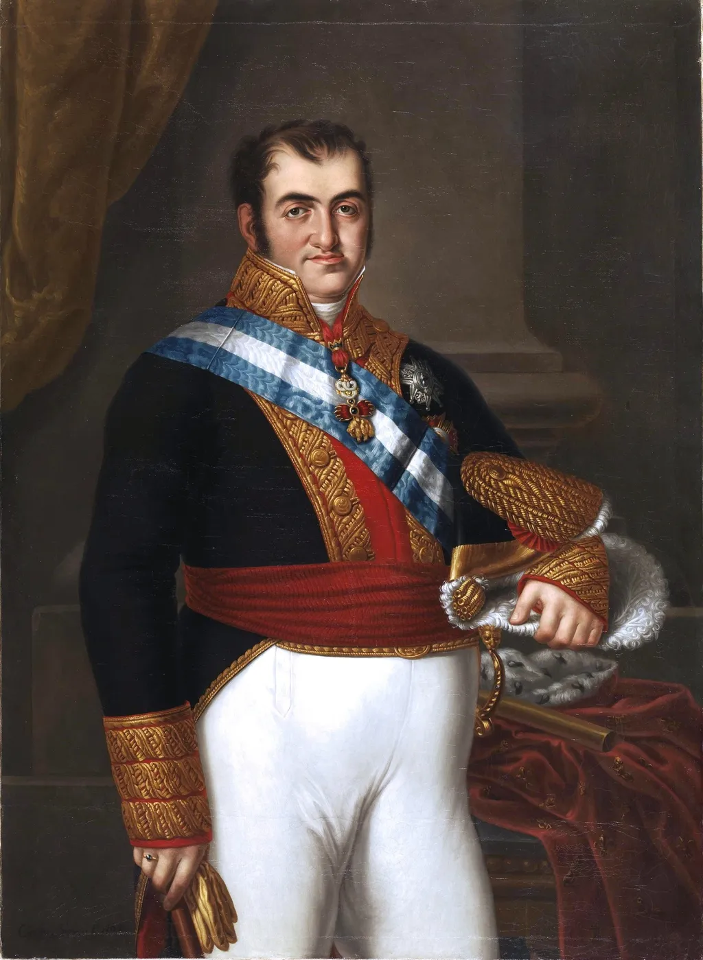 Fernando VII, by Carlos Blanco, oil, 1828