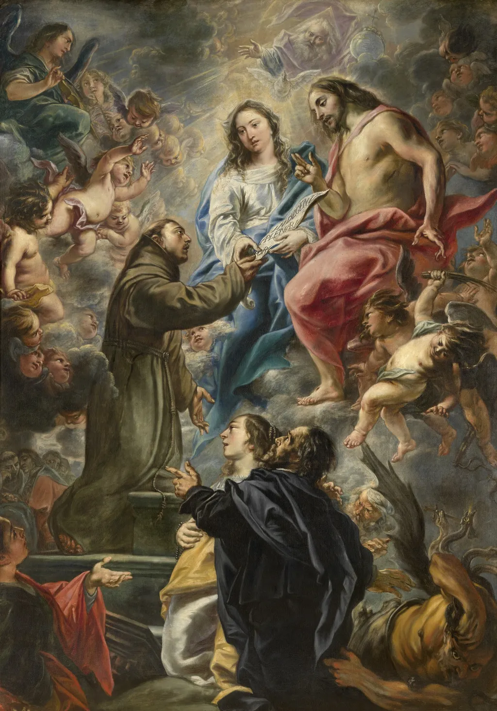 Portiuncula, by Cornelis Schut, oil, 1649